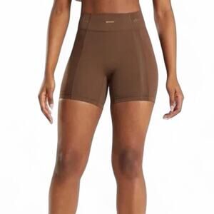 Gymshark x whitney simmons "It's a Beautiful Day to Be Alive" shorts-brown-small